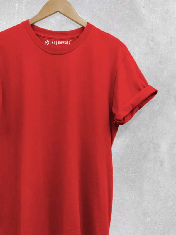 solid plain red t-shirt