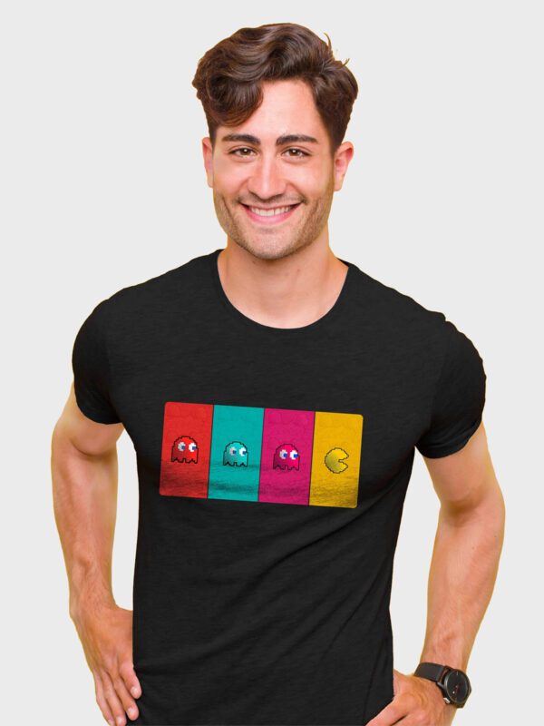 pacman-half-sleeves-t-shirt